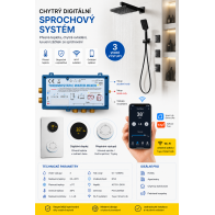 Digitální sprchový systém s Wi-Fi ovládáním - 3kanálový
