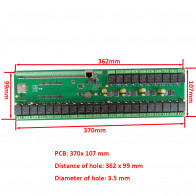 32-kanálová reléová deska s 32 vstupy RJ45, WIFI, MQTT