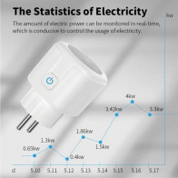 ZigBee Zásuvka s měřením spotřeby 20 A - Tuya