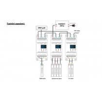 DMX512 dekodér 4CH DIN