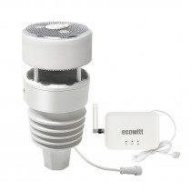 Ecowitt Wittboy GW3001 meteorologická stanice 7v1 s Wi-Fi IoT hubem,  solárním venkovním senzorem
