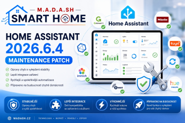 Home Assistant 2026.6.4 – servisní aktualizace zvyšuje stabilitu systému