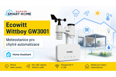 Ecowitt Wittboy GW3001 – meteostanice pro chytré automatizace