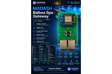 MADASH Balboa Spa Gateway: chytré ovládání vířivky Balboa přes Wi-Fi a Home Assistant
